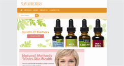 Desktop Screenshot of navaherbs.com