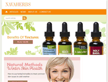 Tablet Screenshot of navaherbs.com